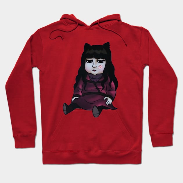 Nadja Doll Raw Hoodie by umarerikstore